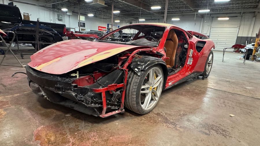 Ferrari 488 — damaged